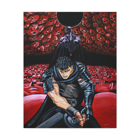 "The Faces of Pain" Guts Painting Print - Matte Canvas